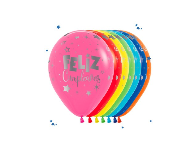 GLOBO R-12 INF FC MULTICOLOR F SURT*12UN