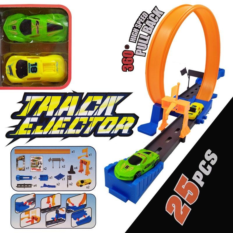 PISTA CARROS TRACK EJECUTOR 360° JUGUETE NIÑOS LANZADOR JUGUETERÍA DJ4623