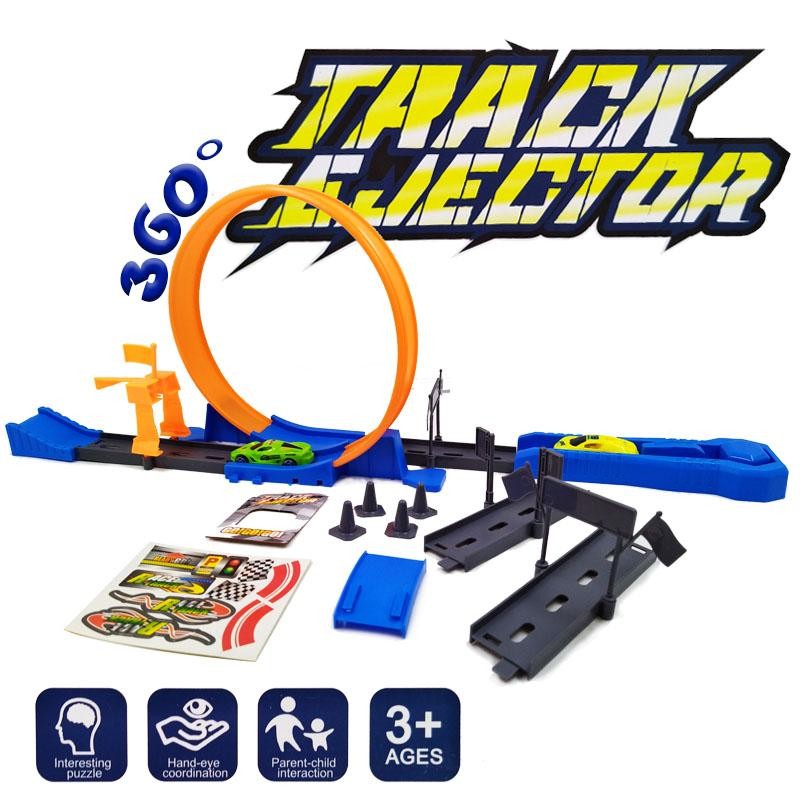 PISTA CARROS TRACK EJECUTOR 360° JUGUETE NIÑOS LANZADOR JUGUETERÍA DJ4623