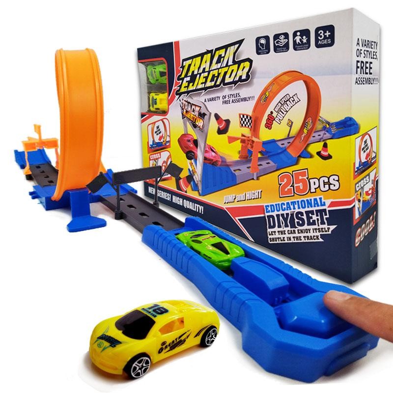 PISTA CARROS TRACK EJECUTOR 360° JUGUETE NIÑOS LANZADOR JUGUETERÍA DJ4623