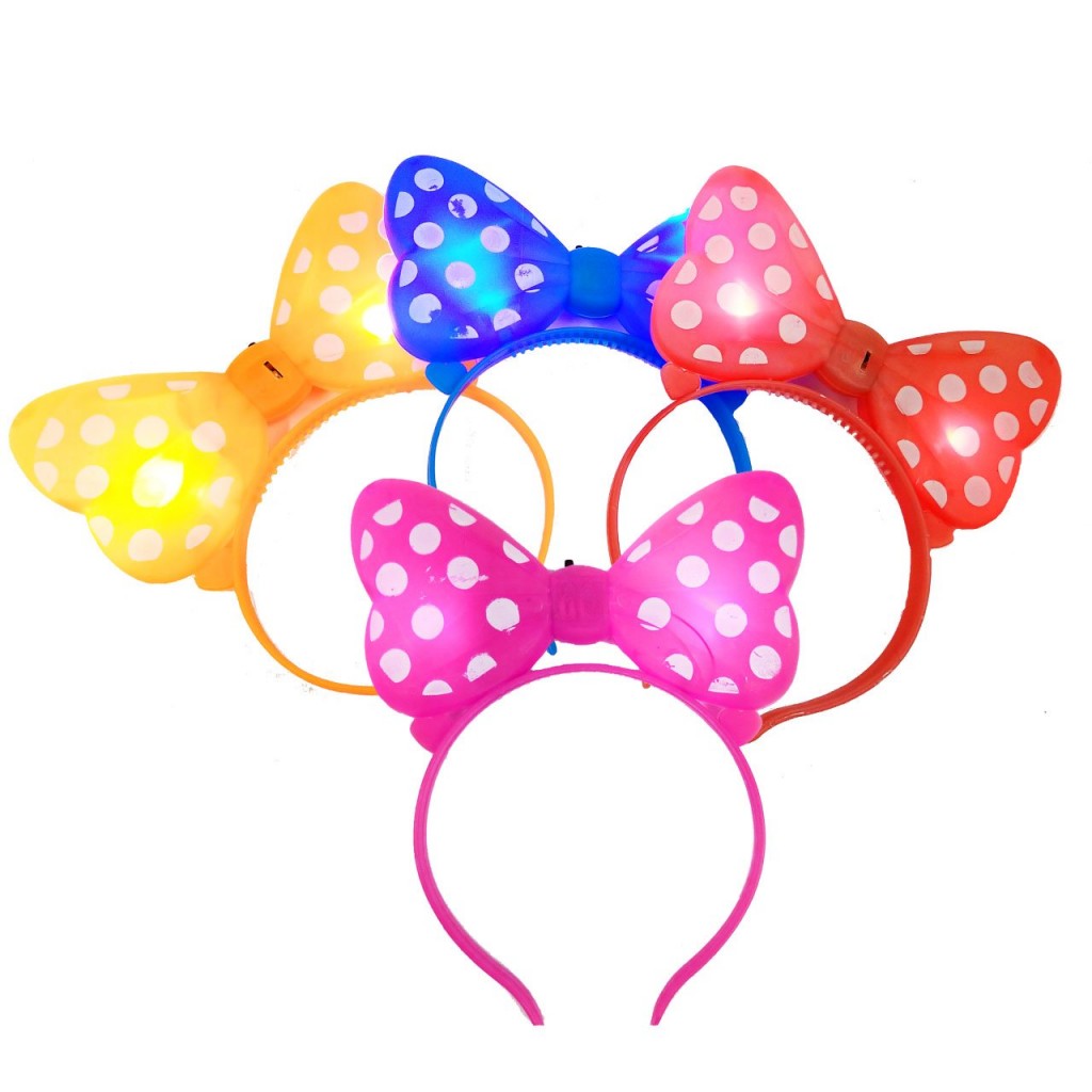 DIADEMA BALACA MINNIE ROSA LUCES JUGUETE FIESTAS JUGUETERÍA