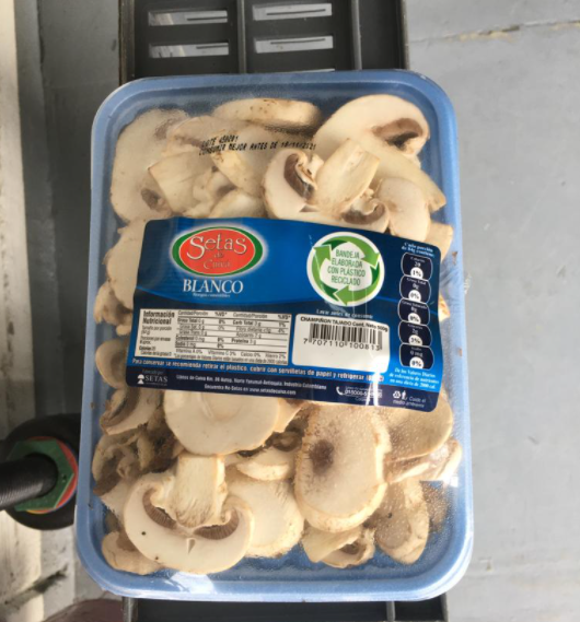 champiñon blanco tajado 500g