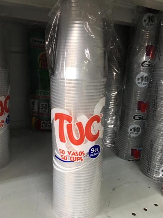 vaso transparente 9oz