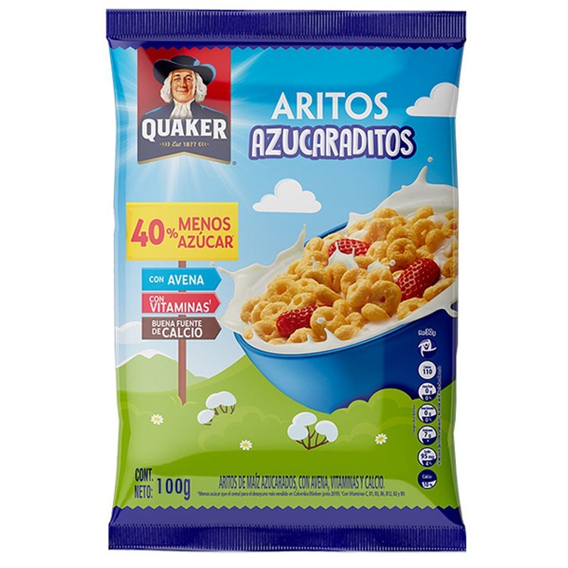 ARITOS AZUCARADOS QUAKER  X25gr