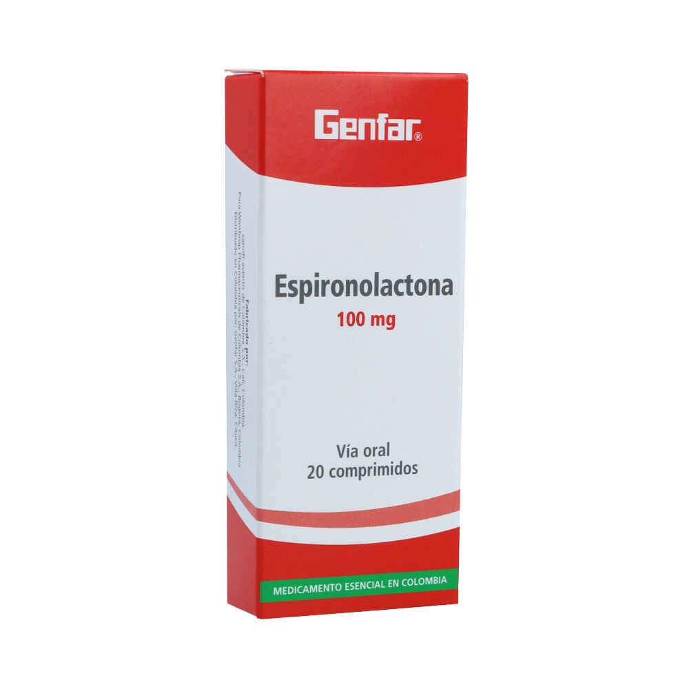 ESPIRONOLACTONA 100 MG X 20 TAB