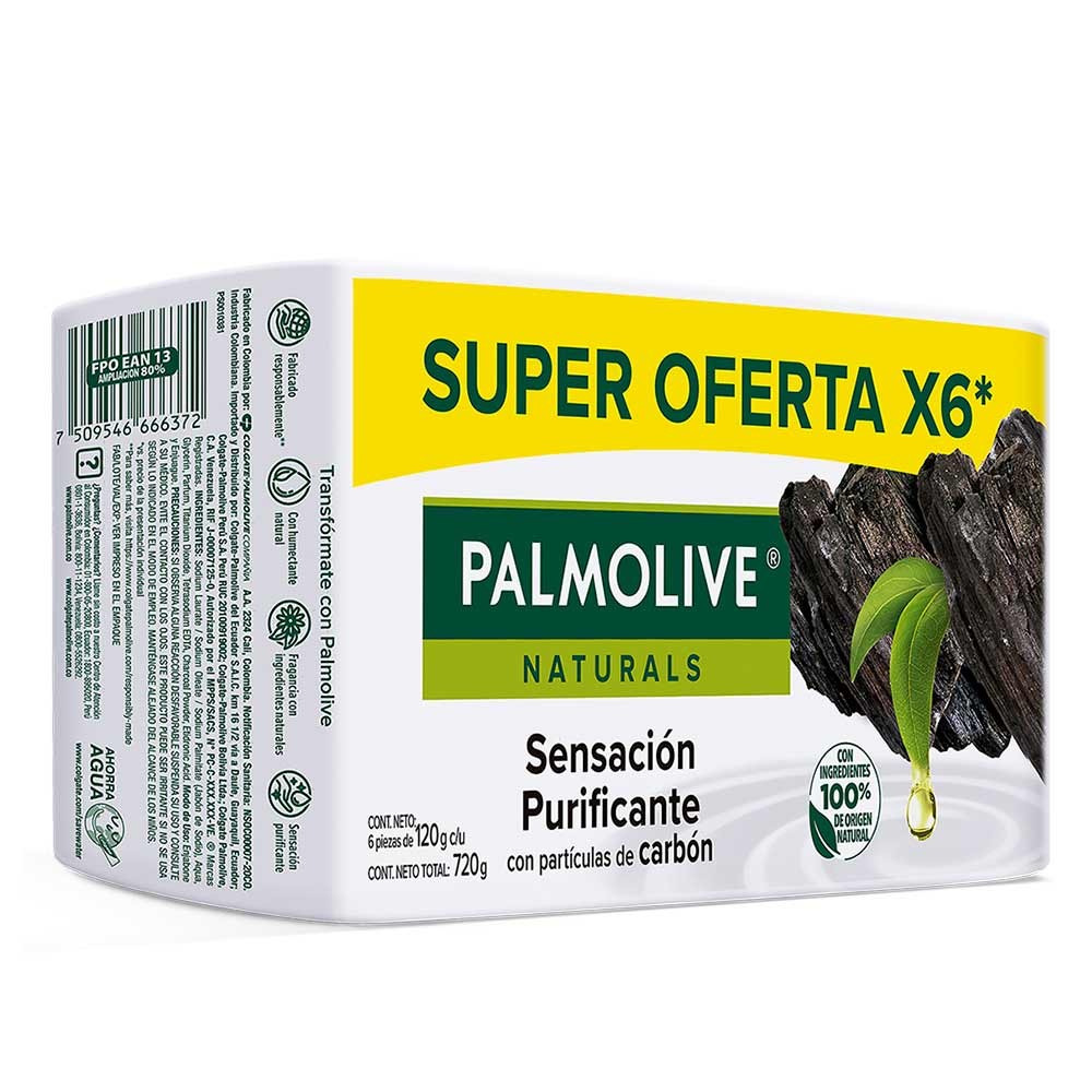 JABON PALMOLIVE CARBON X6