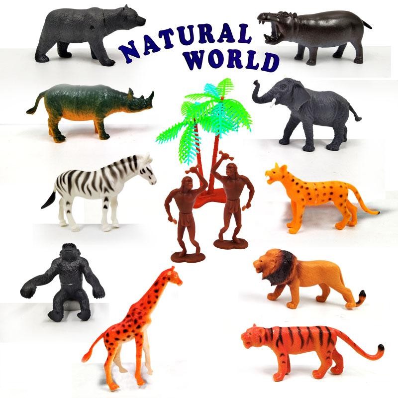 ANIMALES SALVAJES SET JUGUETE FIGURAS JUGUETERÍA NIÑOS DJ4627