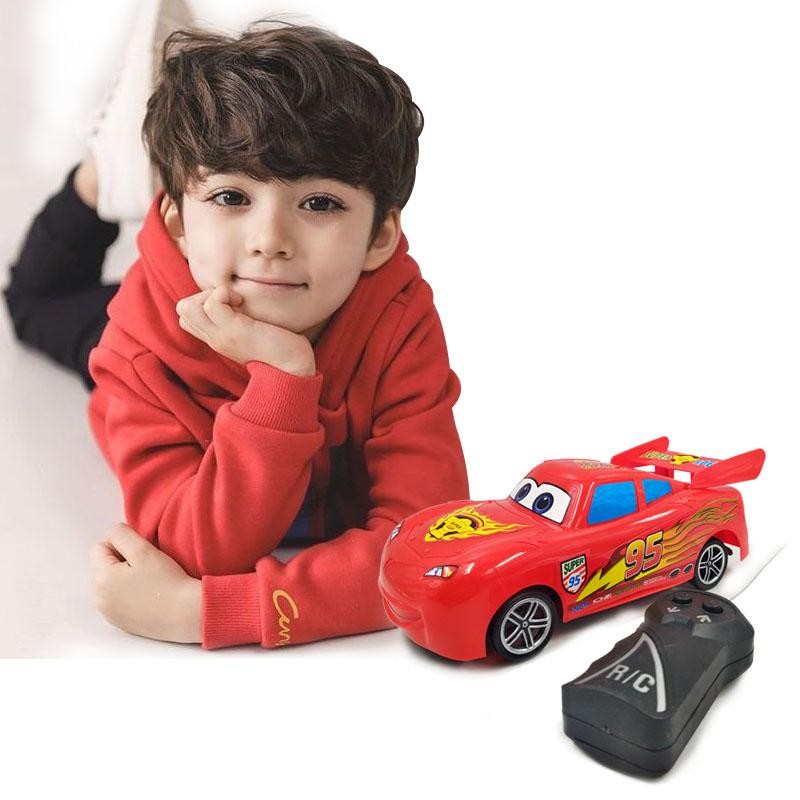 CARRO CONTROL RAYO MCQUEEN GRANDE JUGUETE CONTROL CARS NIÑOS DJ4629