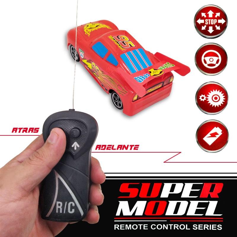 CARRO CONTROL RAYO MCQUEEN GRANDE JUGUETE CONTROL CARS NIÑOS DJ4629