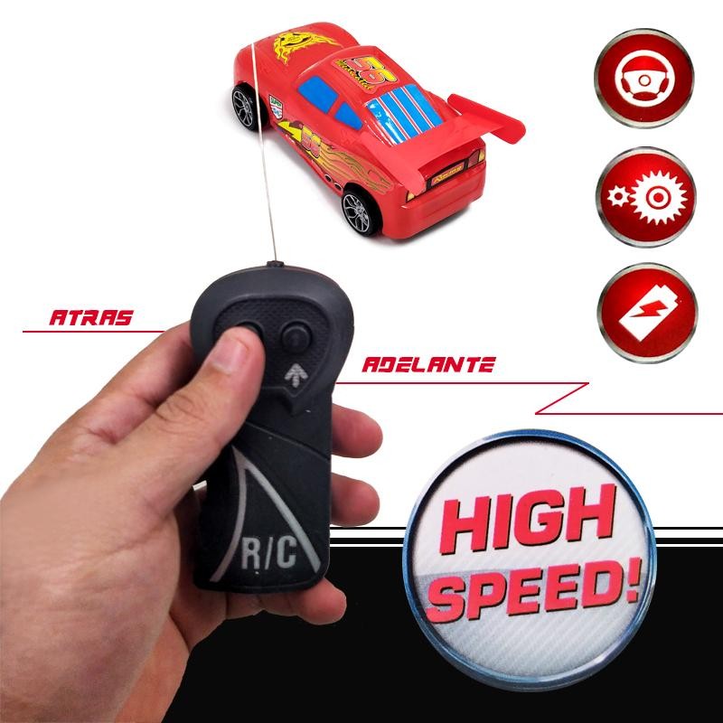 CARRO CONTROL RAYO MCQUEEN PEQUEÑO JUGUETE CARS NIÑOS DJ4630