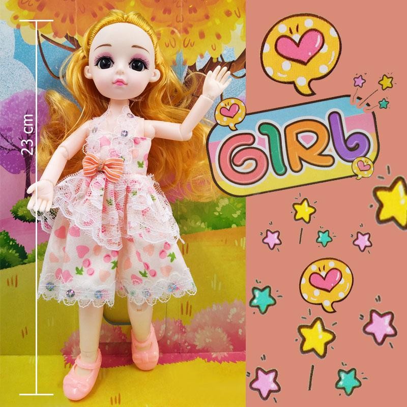 MUÑECAS 1 GIRL VESTIDO ARTICULADA FINA NIÑAS COLECCIONABLE DJ-1813B-1