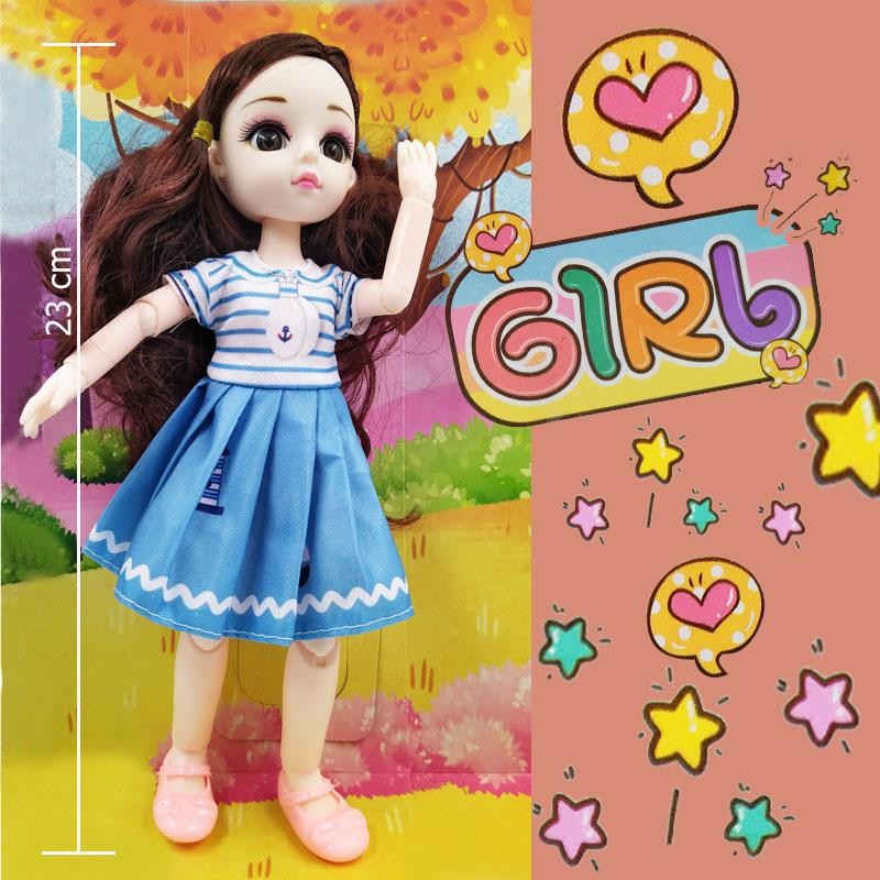 MUÑECAS 2 GIRL VESTIDO ARTICULADA FINA NIÑAS COLECCIONABLE DJ-1813B-2