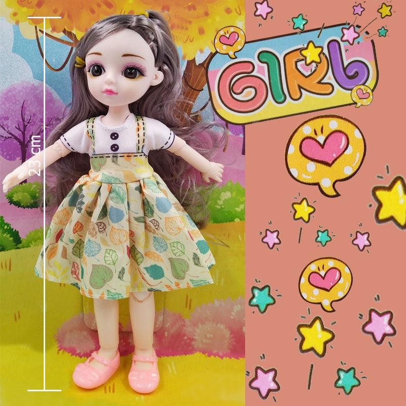 MUÑECAS 6 GIRL VESTIDO ARTICULADA FINA NIÑAS COLECCIONABLE DJ-1813B-6