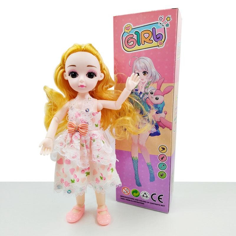 MUÑECAS 1 GIRL VESTIDO ARTICULADA FINA NIÑAS COLECCIONABLE DJ-1813B-1