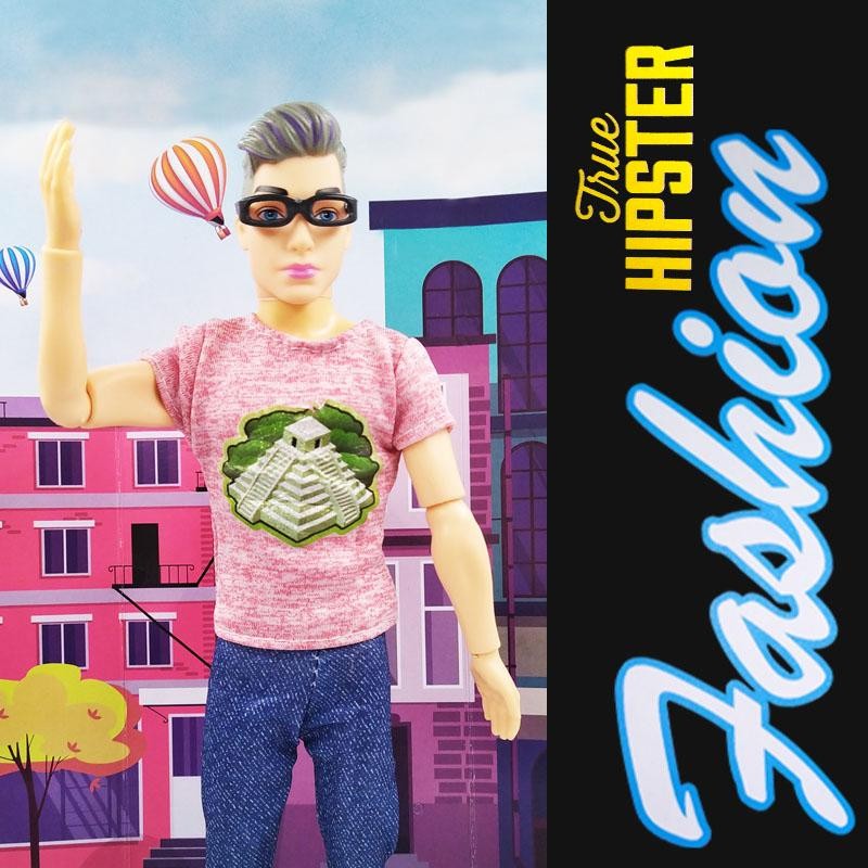 MUÑECO FIGURA FASHION STYLE 7 GAFAS PERSONAJE JUGUETE DJSH206-7
