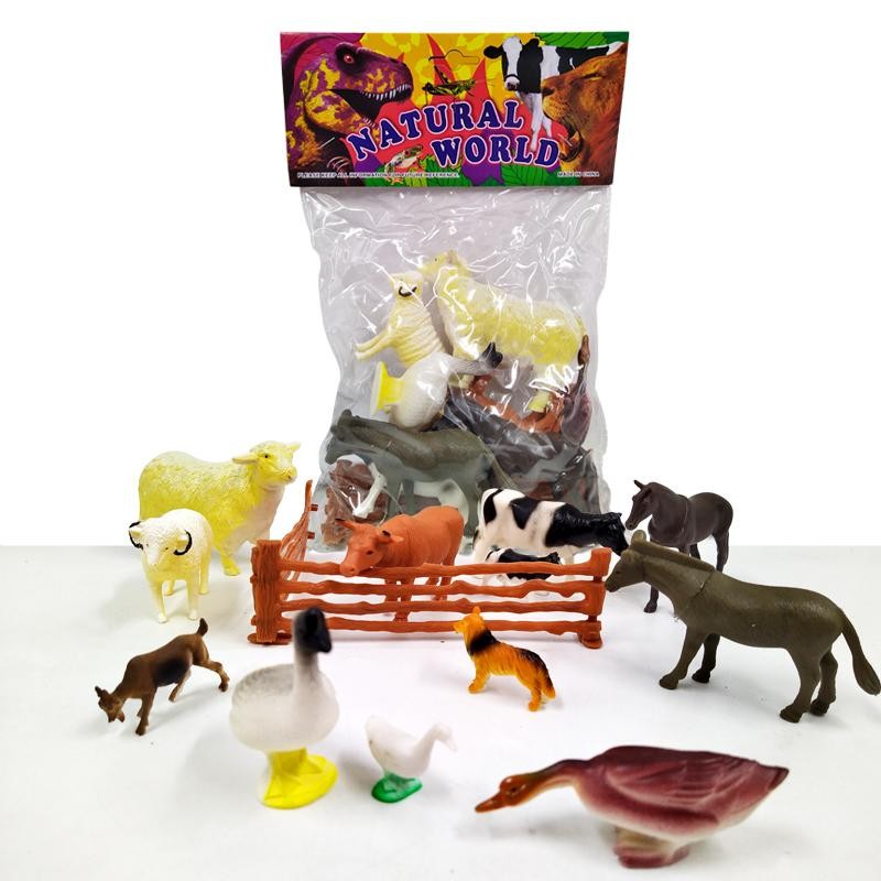 ANIMALES GRANJA SET X 12 FIGURAS JUGUETE NIÑOS JUGUETERÍA DJ4628