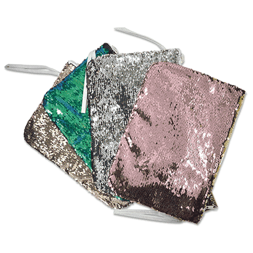 BOLSO MEDIANO LENTEJUELAS 32 X 22 CM X 1 UND