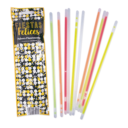 PULSERAS FLUORESCENTES NEÓN X 10 UND