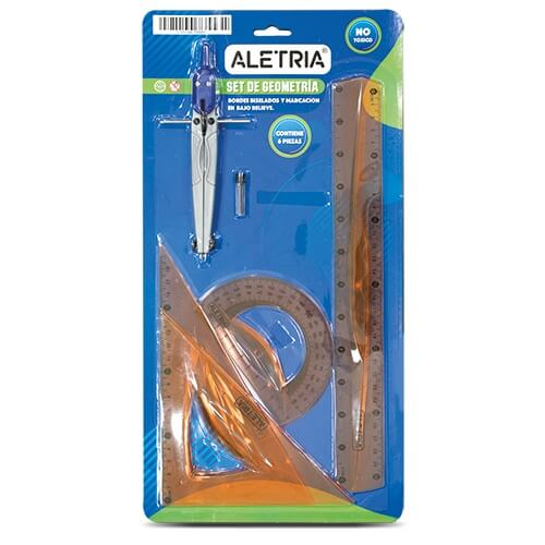 SET DE GEOMETRÍA ALETRÍA X 1 UND