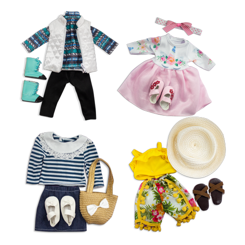 CONJUNTO MUNECA 1 GOLDEN GIRL X 1 UND