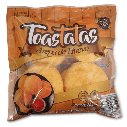 AREPA DE HUEVO MINI TOASTATAS 6 UND 240G