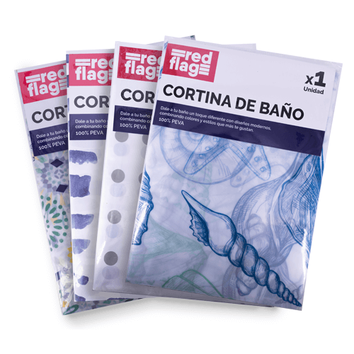 CORTINA DE BAÑO RED FLAG X 1 UND