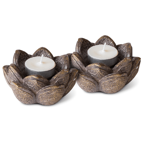 SET PORTAVELAS FLOR LOTO RED FLAG 2 UD