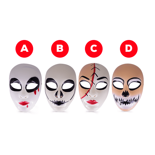 MÁSCARA DULCE O TRUCO X 1 UD