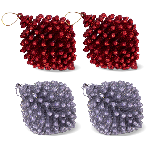 SET ADORNO NAVIDAD RED FLAG X  2 UDS