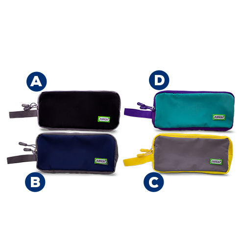 CARTUCHERA 2 BOLSILLOS ALETRÍA 1 UD