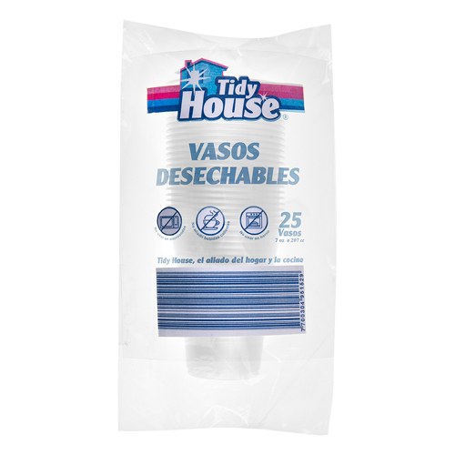 VASO DESECHABLE TIDY HOUSE 7 OZ