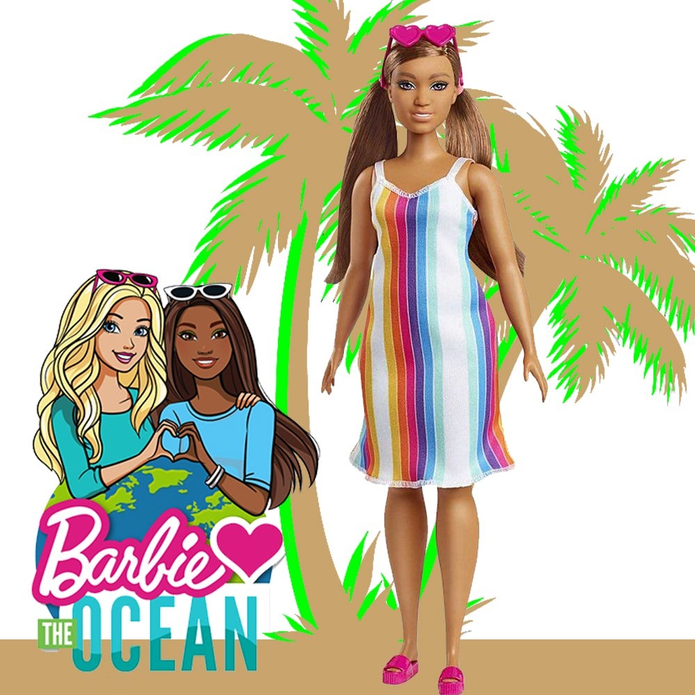 BARBIE THE OCEAN MUÑECA LATINA ORIGINAL NIÑAS (DJ-GRB351)