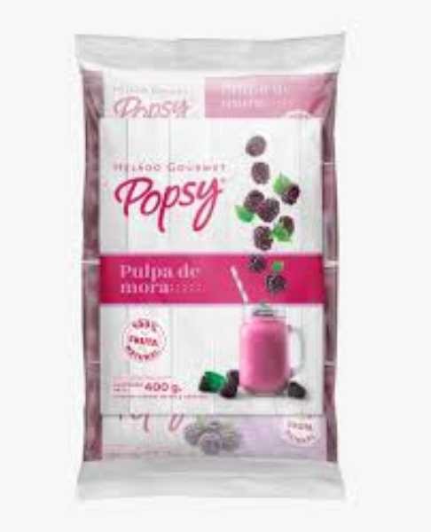 PULPA DE MORA POPSY x 4 UND x400GR