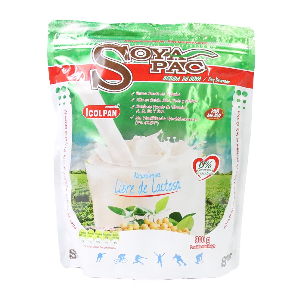 LECHE SOYAPAC DESLACTOSADA  x 900GR