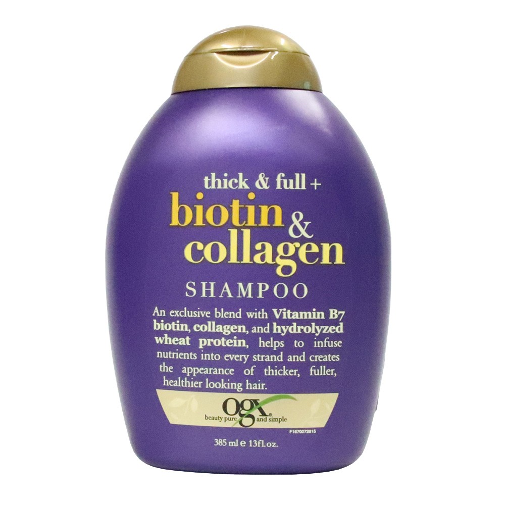 SHAMPOO BIOTIN & COLLAGEN ORGANIX*385ML