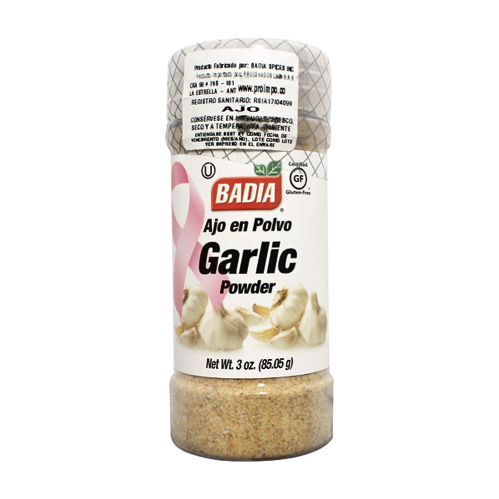 AJO EN POLVO BADIA  x 85.05 GR