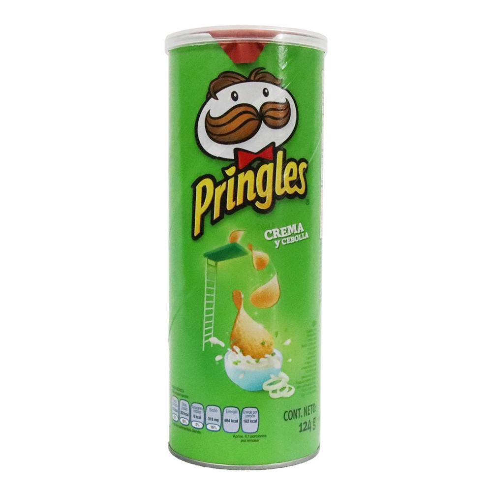 PAPAS PRINGLES CREMA Y CEBOLLA  x 124GR