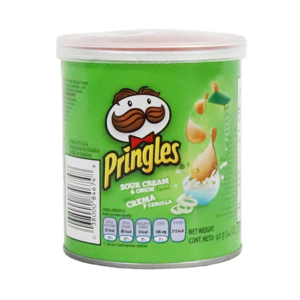 PAPAS PRINGLES CREMA CEBOLLA  x 40 GR