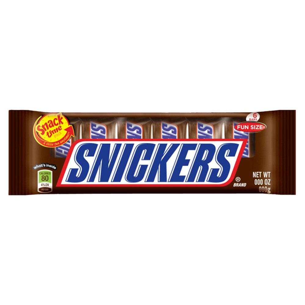 CHOCOLATINA SNICKERS FUN SIZE X6UND *96G