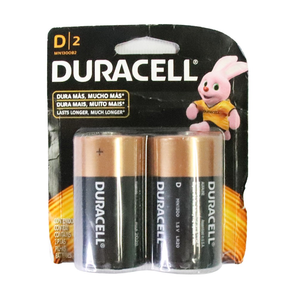 PILA DURACELL D BLISTER X2 UND