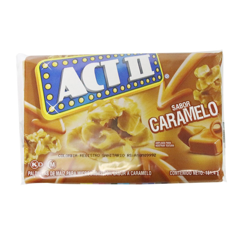 CRISPETA  ACTII CARAMELO  x  161.25GR