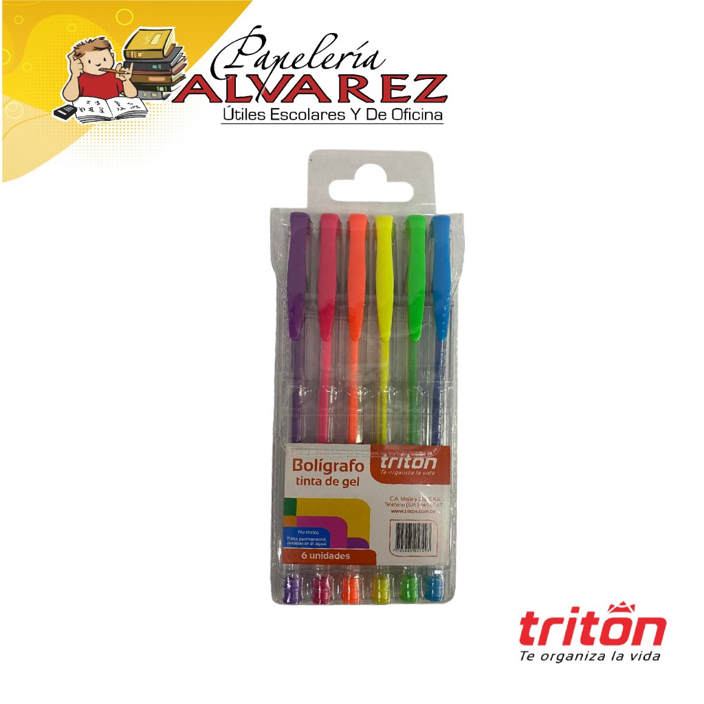 LAPICERO TRITON GEL X6