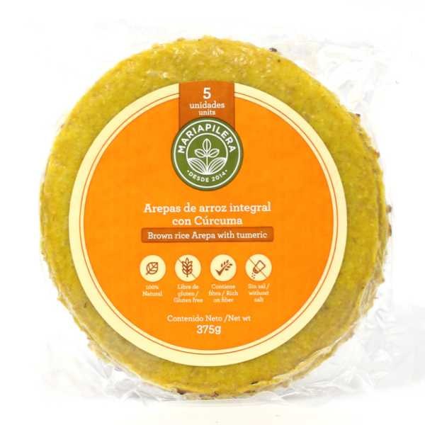 AREPA ARROZ INT CURCUMA MARIAPILERA*5UND