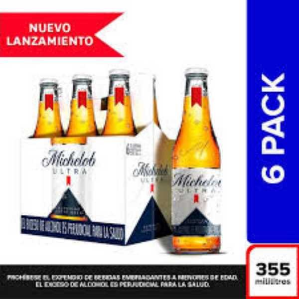 CERVEZA MICHELOB ULTRA 6 UND x 355ML