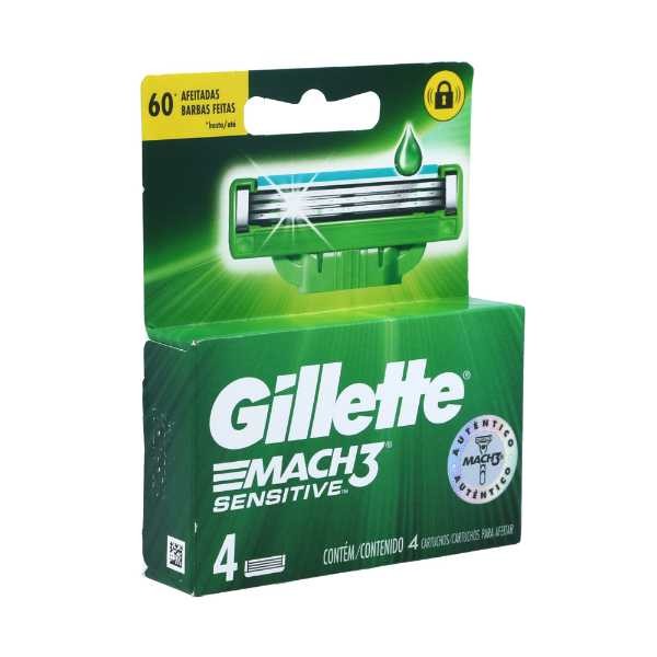 REPUESTO M3 SENSITIVE GILLETEx 4U + GEL