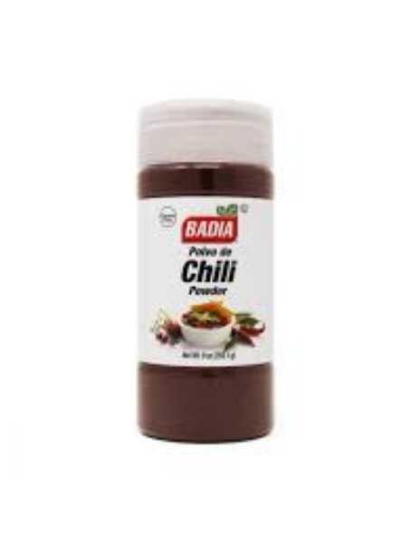 CHILI EN POLVO BADIA  x 255 GR