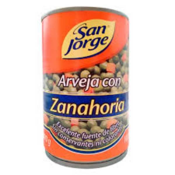 ARVEJA/ZANAHORIA LATA S/JORGE  x 300GR