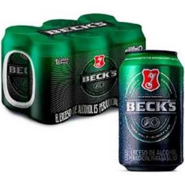 CERVEZA BECKS LATA 6*330ML