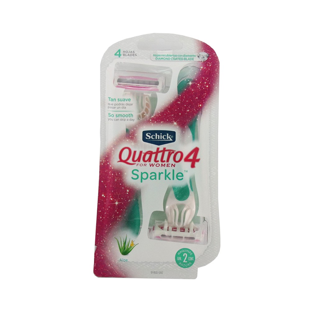 MAQUINA QUATTRO DESECHABLE SCHICK x 2