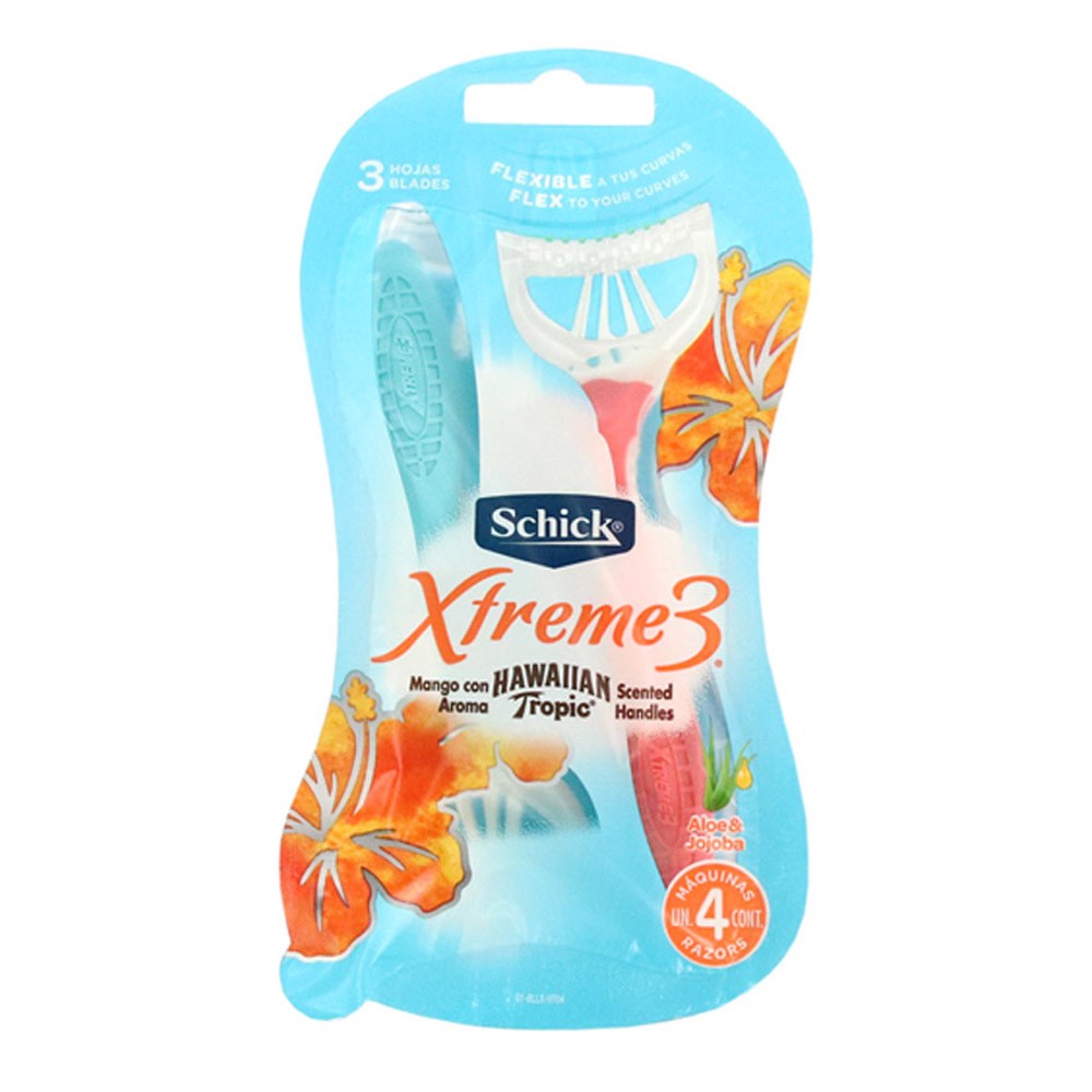 MAQUINA AFEITAR XTREME DELIC SCHICK X4UN